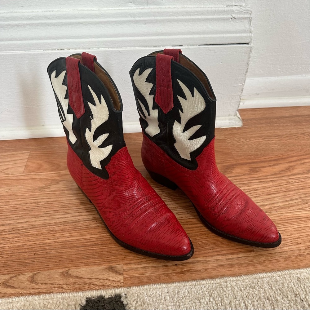 Vintage Red Cowboy boots